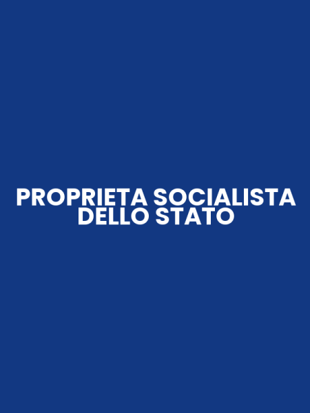 PROPRIETA SOCIALISTA DELLO STATO