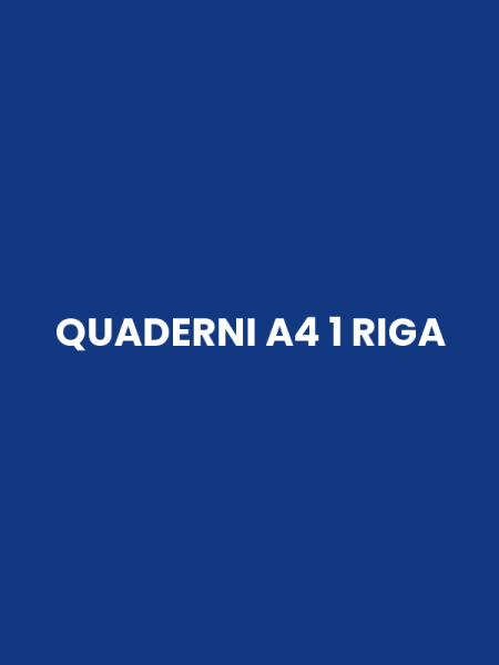 QUADERNI A4 1 RIGA