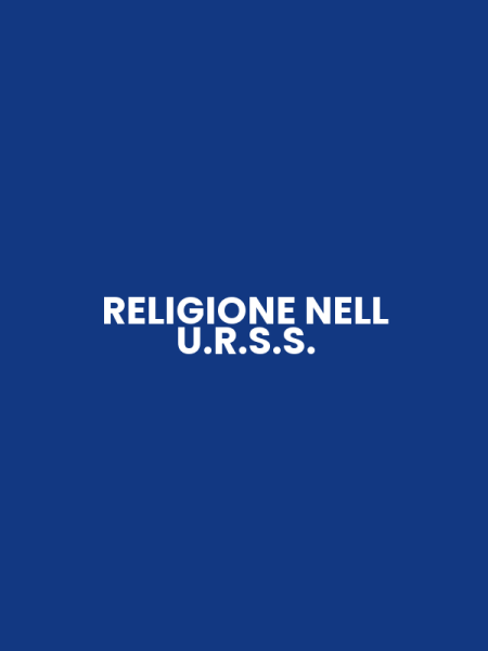 RELIGIONE NELL U.R.S.S.