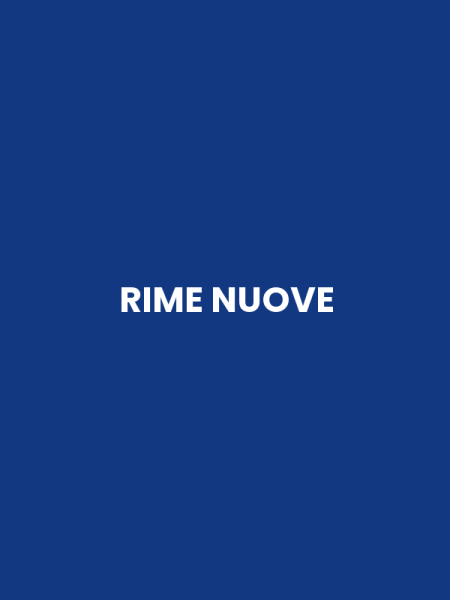 RIME NUOVE