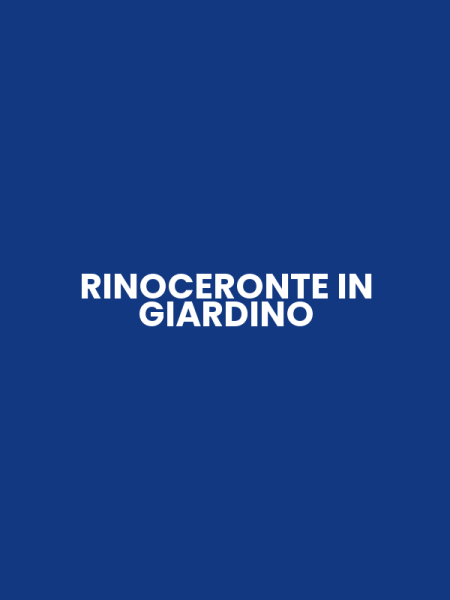 RINOCERONTE IN GIARDINO