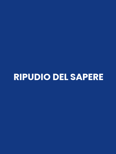 RIPUDIO DEL SAPERE