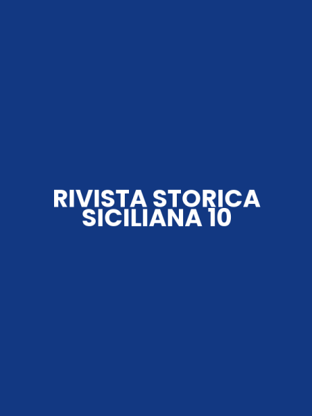 RIVISTA STORICA SICILIANA 10