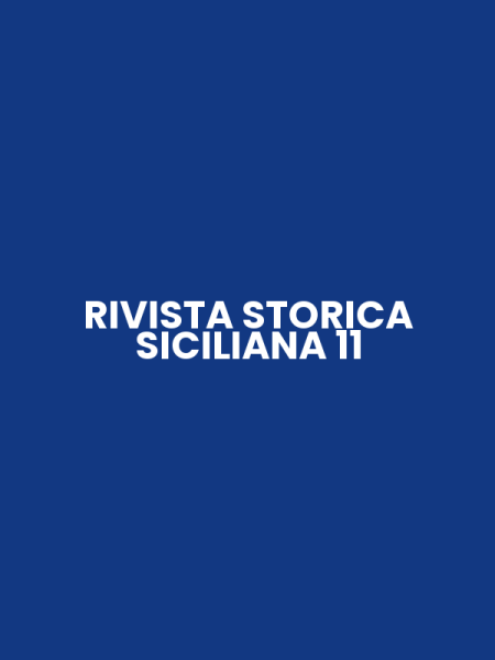 RIVISTA STORICA SICILIANA 11