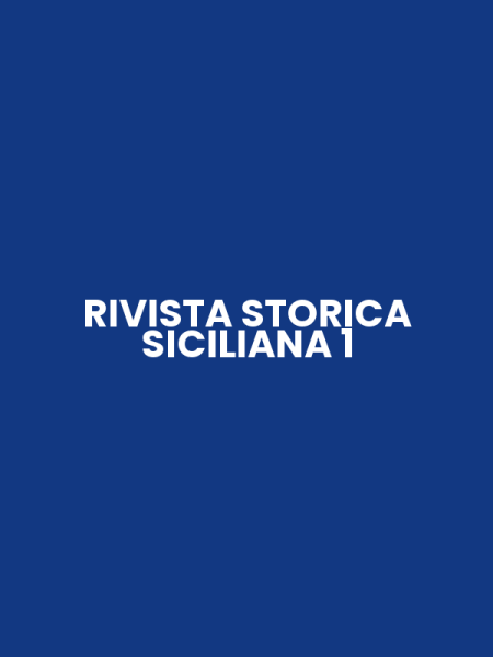 RIVISTA STORICA SICILIANA 1