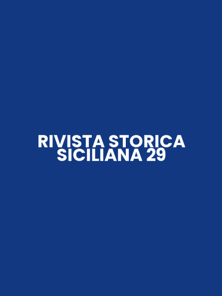 RIVISTA STORICA SICILIANA 29