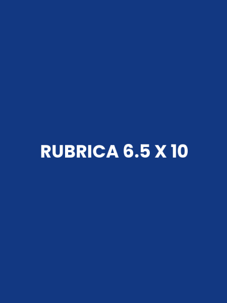 RUBRICA 6.5 X 10