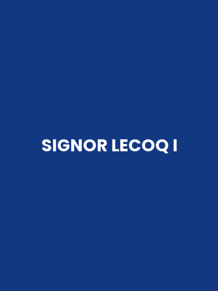 SIGNOR LECOQ I