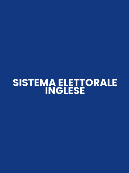 SISTEMA ELETTORALE INGLESE