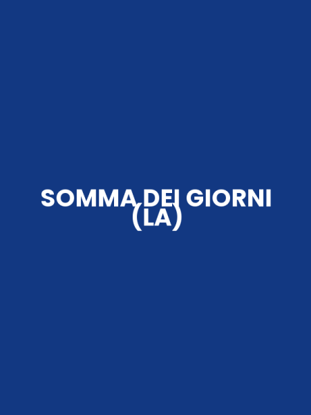 SOMMA DEI GIORNI (LA)