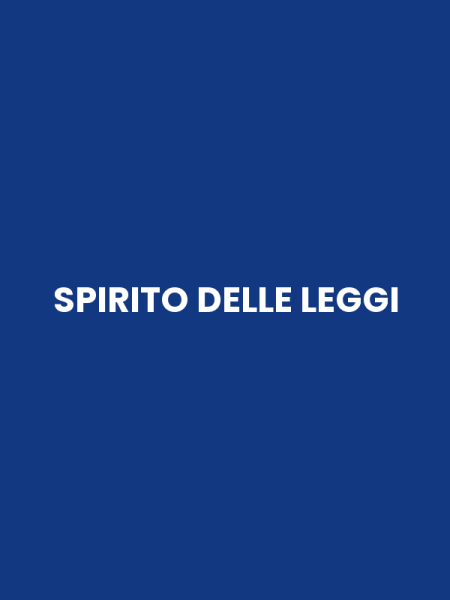 SPIRITO DELLE LEGGI