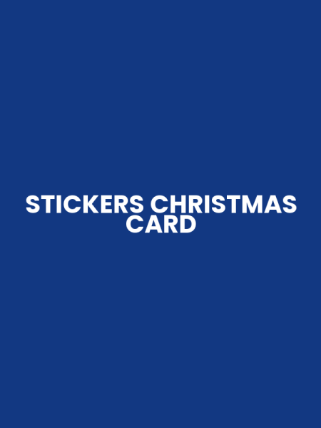 STICKERS CHRISTMAS CARD