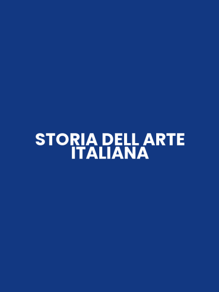 STORIA DELL ARTE ITALIANA