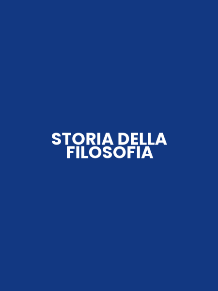 STORIA DELLA FILOSOFIA