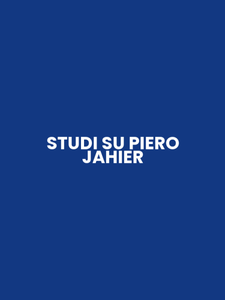 STUDI SU PIERO JAHIER