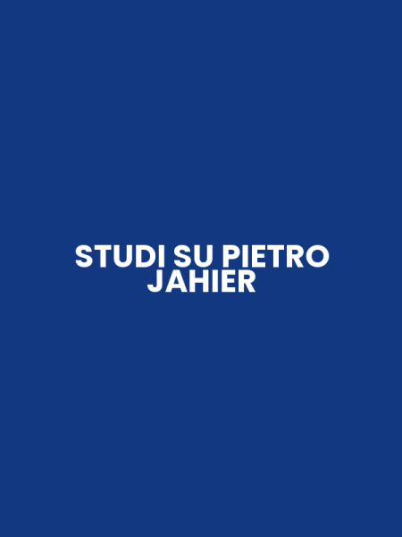 STUDI SU PIETRO JAHIER