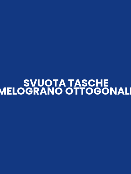 SVUOTA TASCHE MELOGRANO OTTOGONALE