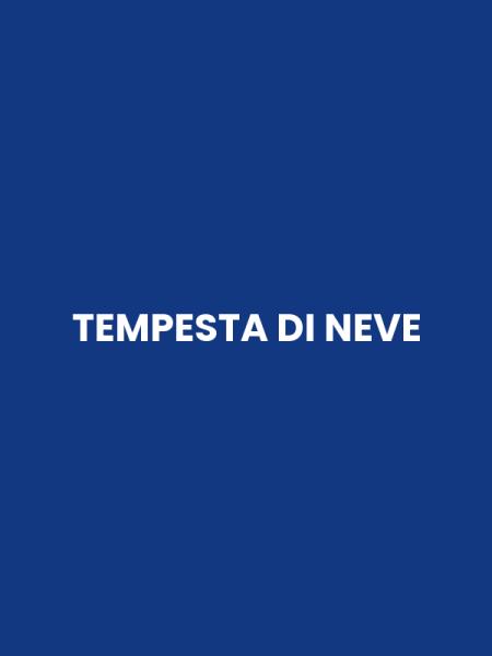TEMPESTA DI NEVE