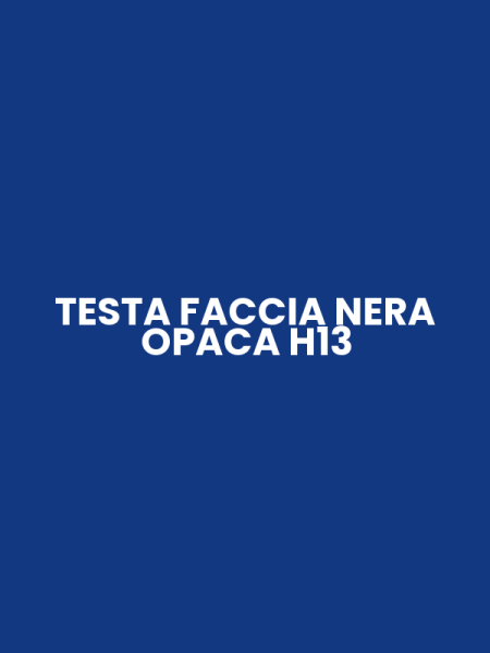 TESTA FACCIA NERA OPACA H13
