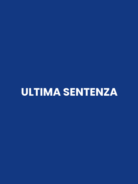 ULTIMA SENTENZA