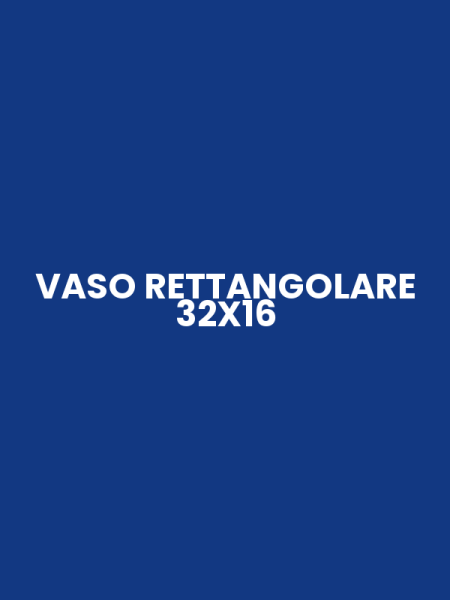 VASO RETTANGOLARE 32X16