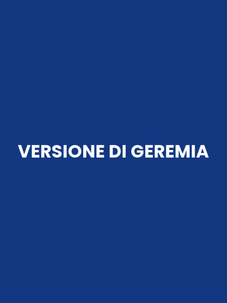 VERSIONE DI GEREMIA
